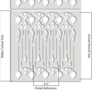 Geometric Design Stencil - Art and Wall Stencil - Image 6