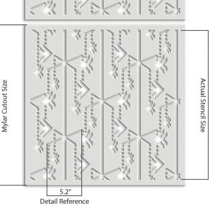 Geometric Design Stencil - Art and Wall Stencil - Image 6