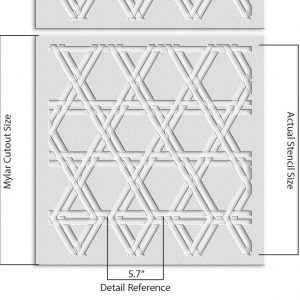 Geometric Design Stencil - Art and Wall Stencil - Image 6