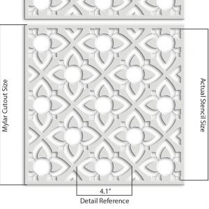 Geometric Design Stencil - Art and Wall Stencil - Image 7