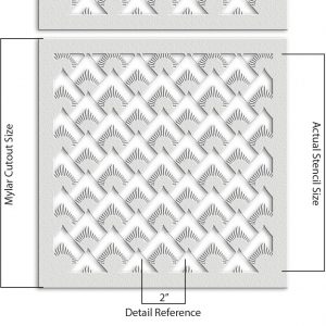 Geometric Design Stencil - Art and Wall Stencil - Image 6