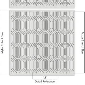 Geometric Design Stencil - Art and Wall Stencil - Image 6