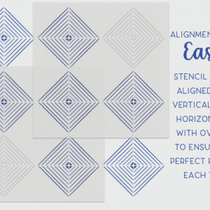 Geometric Design Stencil - Art and Wall Stencil - Image 3