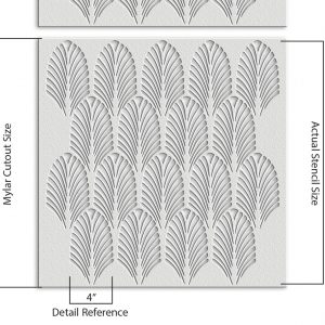 Leaf Design Stencil - Art and Wall Stencil - Image 6