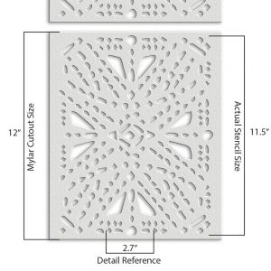 Geometric Design Stencil - Art and Wall Stencil - Image 6