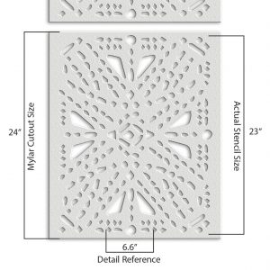 Geometric Design Stencil - Art and Wall Stencil - Image 7