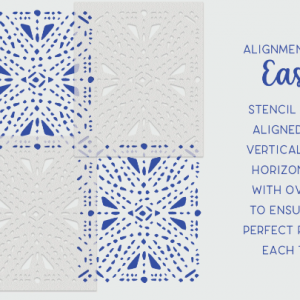 Geometric Design Stencil - Art and Wall Stencil - Image 3