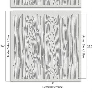 Tree Bark Design Stencil - Art and Wall Stencil - Image 7