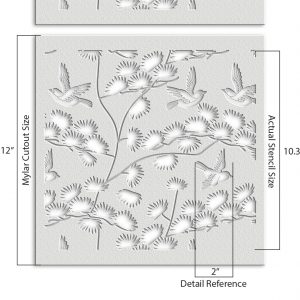 Bird Design Stencil - Art and Wall Stencil - Image 5