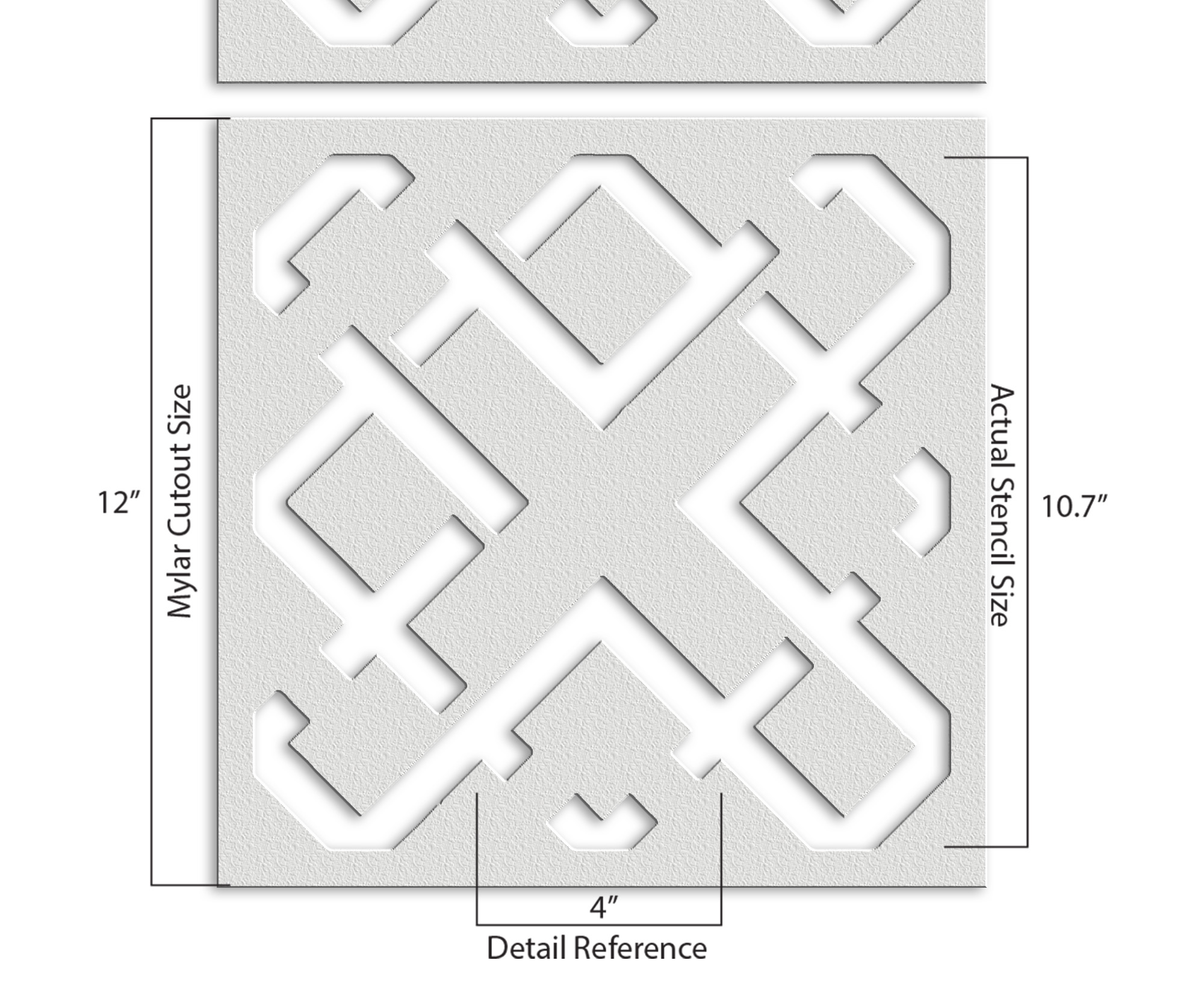 X Pattern Stencil - Art and Wall Stencil - Stencil Giant