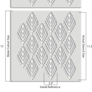 Fern Pattern Stencil - Art and Wall Stencil - Image 3