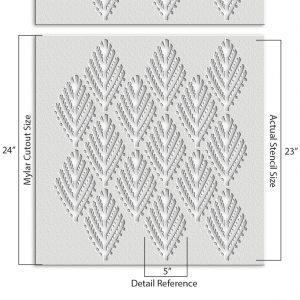 Fern Pattern Stencil - Art and Wall Stencil - Image 4