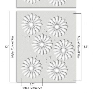 Flowers Stencil - Art and Wall Stencil - Image 4