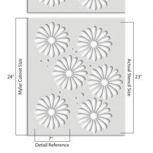 Flowers Stencil - Art and Wall Stencil - Image 3