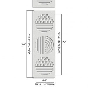 Half Circles Stencil - Art and Wall Stencil - Image 5