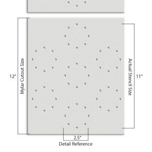 Circle Pattern Stencil - Art and Wall Stencil - Image 3