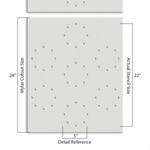Circle Pattern Stencil - Art and Wall Stencil - Image 4