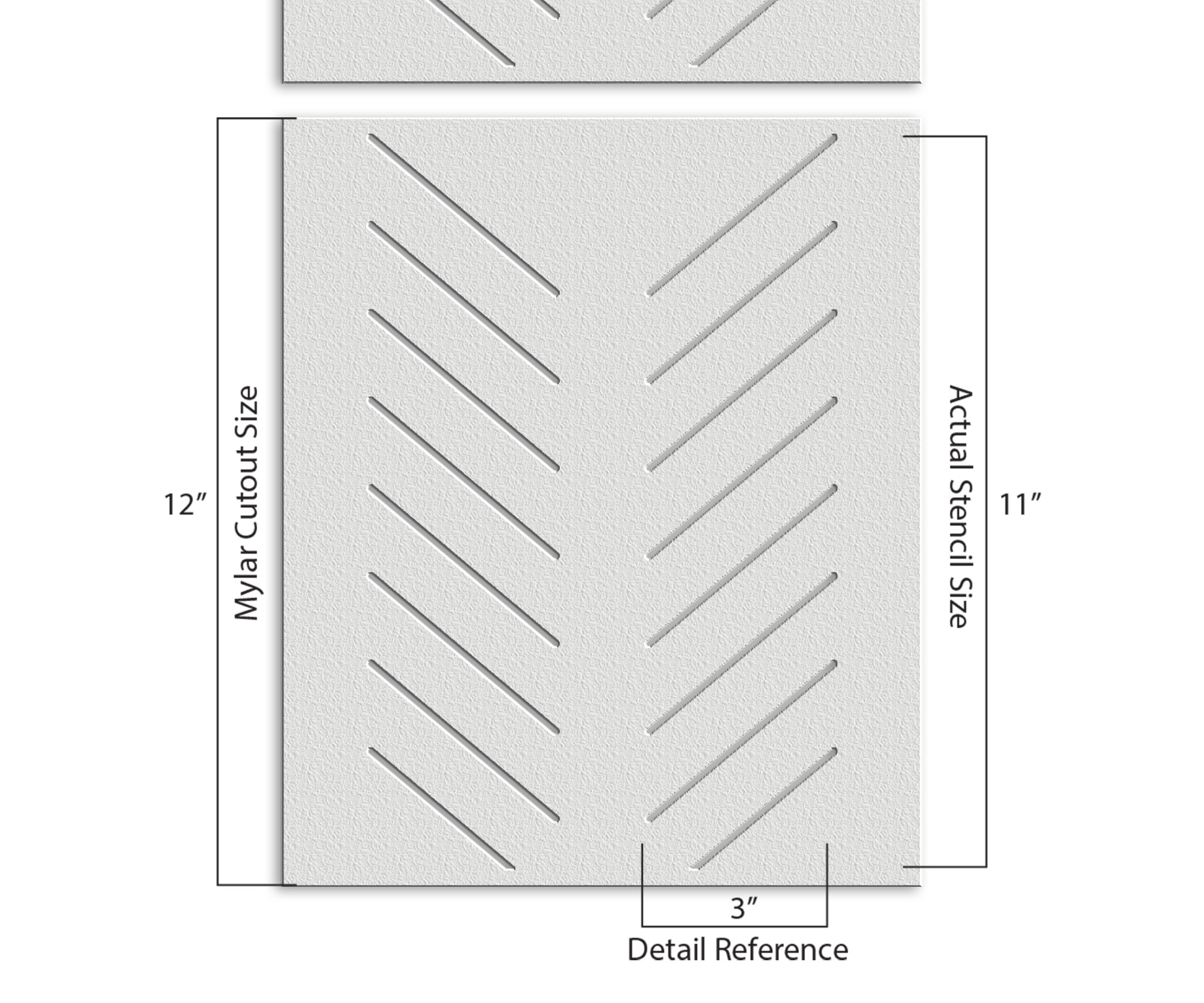 Herringbone Pattern Stencil Art and Wall Stencil Stencil Giant