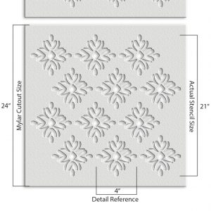 Diamond Pattern Stencil - Art and Wall Stencil - Image 4