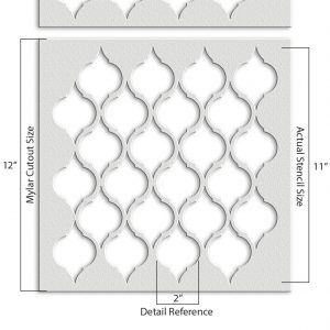 Geometric Design Stencil - Art and Wall Stencil - Image 3