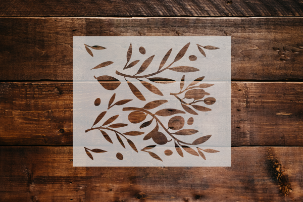 Olive Branch Stencil - Art and Wall Stencil - Stencil Giant