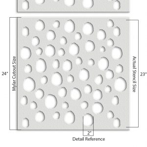 Polka Dots Stencil - Art and Wall Stencil - Image 4