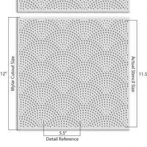 Dot Pattern Stencil - Art and Wall Stencil - Image 3