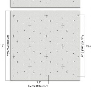 Stars Stencil - Art and Wall Stencil - Image 3