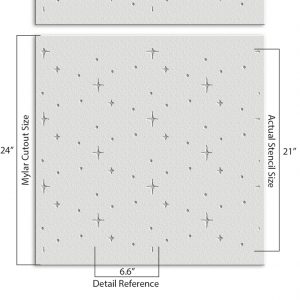 Stars Stencil - Art and Wall Stencil - Image 4