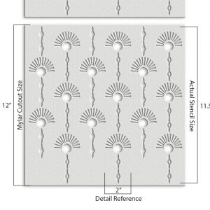 Geometric Design Stencil - Art and Wall Stencil - Image 3