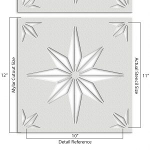 Geometric Pattern Stencil - Art and Wall Stencil - Image 4