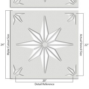 Geometric Pattern Stencil - Art and Wall Stencil - Image 5