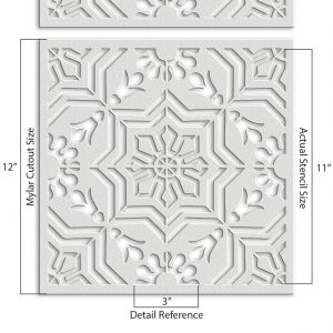 Geometric Pattern Stencil - Art and Wall Stencil - Image 4