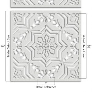 Geometric Pattern Stencil - Art and Wall Stencil - Image 5