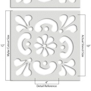 Geometric Pattern Stencil - Art and Wall Stencil - Image 5