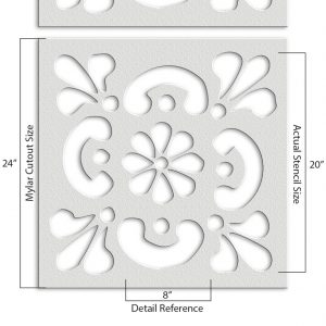 Geometric Pattern Stencil - Art and Wall Stencil - Image 4