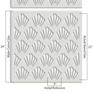 Geometric Pattern Stencil - Art and Wall Stencil - Image 4