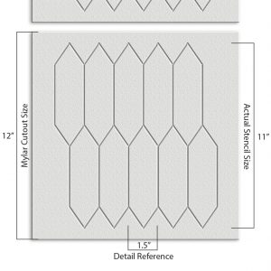 Geometric Pattern Stencil - Art and Wall Stencil - Image 4