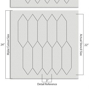 Geometric Pattern Stencil - Art and Wall Stencil - Image 5