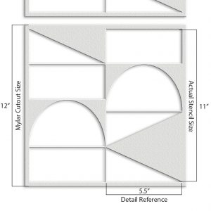 Geometric Pattern Stencil - Art and Wall Stencil - Image 5