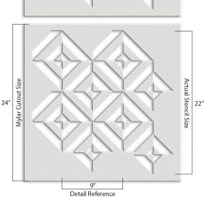 Geometric Pattern Stencil - Art and Wall Stencil - Image 5