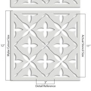 Geometric Pattern Stencil - Art and Wall Stencil - Image 4