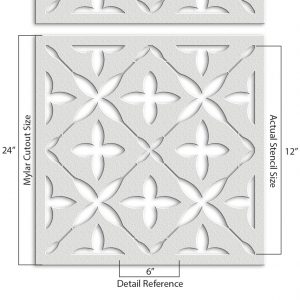 Geometric Pattern Stencil - Art and Wall Stencil - Image 5