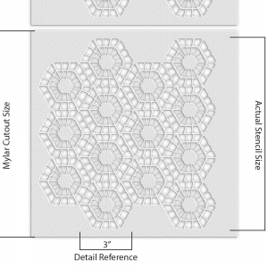 Geometric Pattern Stencil - Art and Wall Stencil - Image 4