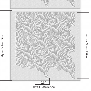 Leaf Pattern Stencil - Art and Wall Stencil - Image 4