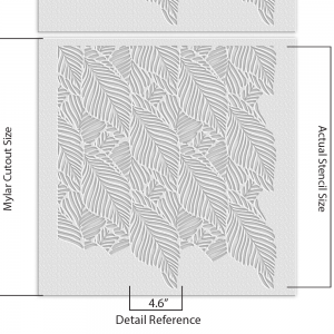 Leaf Pattern Stencil - Art and Wall Stencil - Image 5