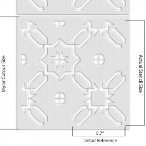 Geometric Pattern Stencil - Art and Wall Stencil - Image 5