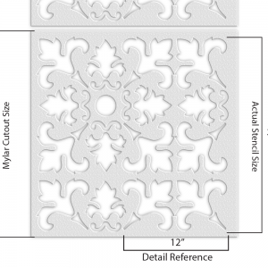 Geometric Pattern Stencil - Art and Wall Stencil - Image 5