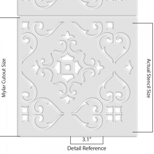 Geometric Pattern Stencil - Art and Wall Stencil - Image 4