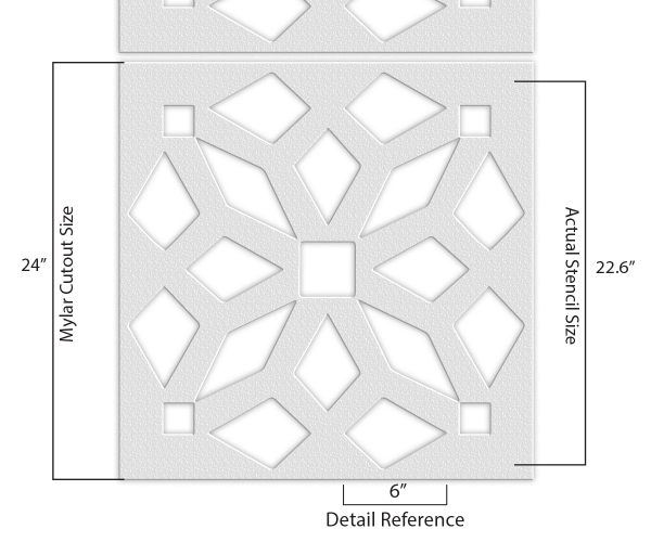 Geometric Pattern Stencil - Art and Wall Stencil - Stencil Giant